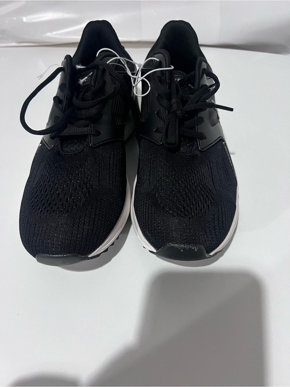 U.S. Polo Assn. Black Knit Men's Sneakers with White Sole